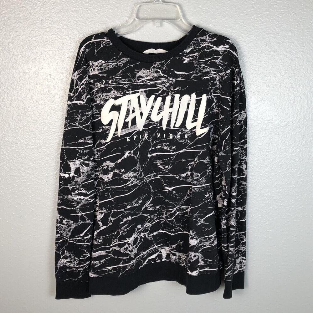 H&M Stay Chill Sweatshirt Pullover Long Sleeve Fits Like an M/L See Measurements